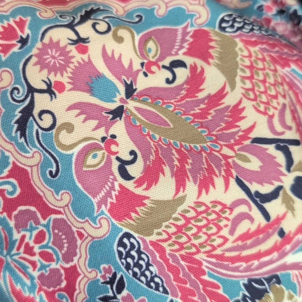 Vintage Edith Martin  Paisley ‎ Floral  Kimono Jacket Cardigan Victorian - Picture 6 of 8